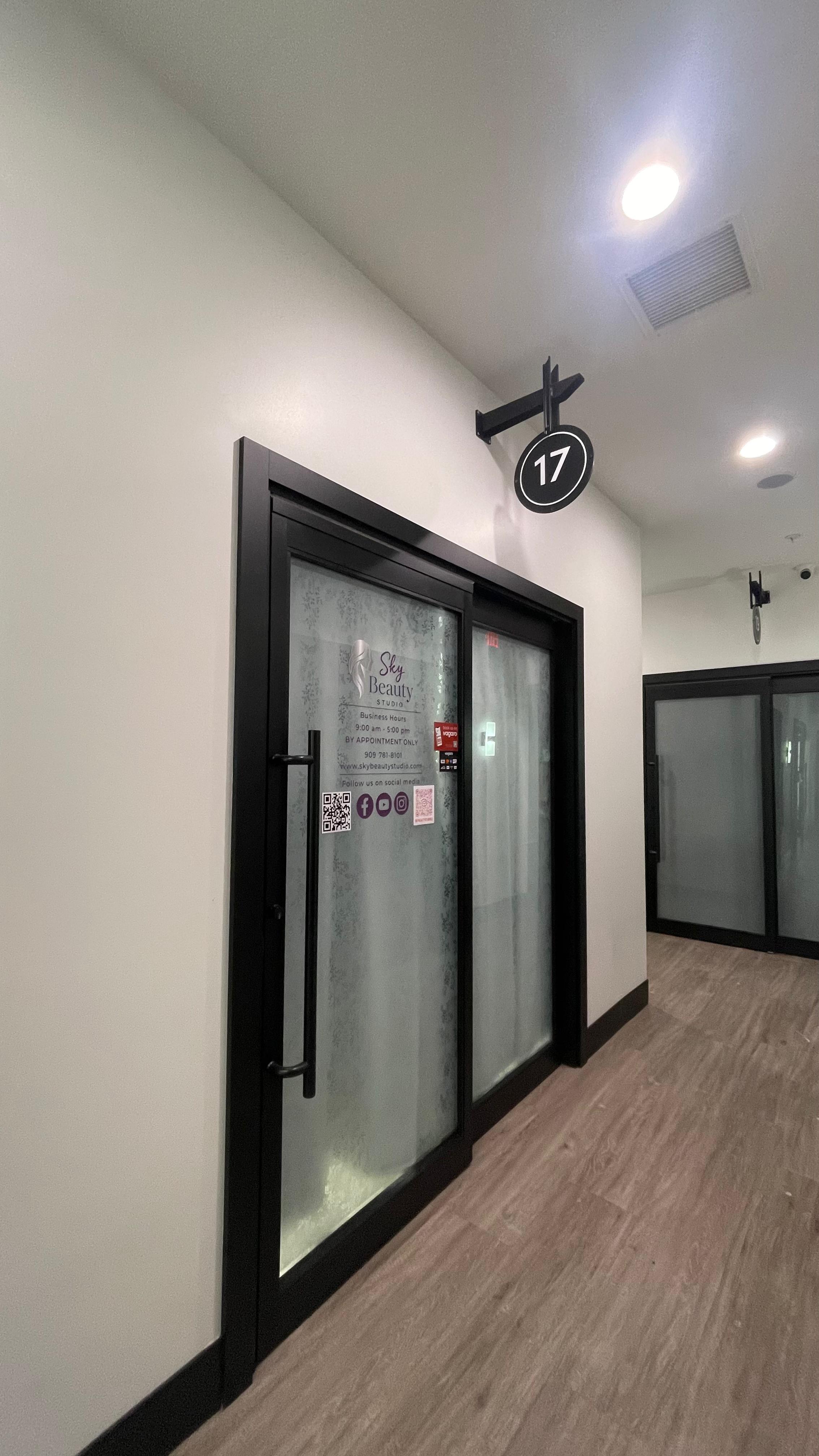 Sky Beauty Studio entrance at room 17
